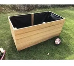 Gartenwelt Riegelsberger Hochbeet Elegantes Hochbeet H&ouml;he 71cm L&auml;rche Pflanzen