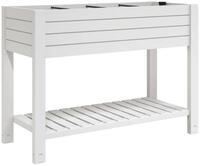 vidaXL Hochbeet Hochbeet Wei&szlig; 110x45x79 cm Polypropylen (1 St)