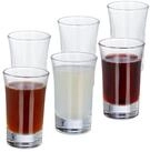 relaxdays Schnapsglas 24 x Schnapsgl&auml;ser 4cl, 6-tlg., Glas