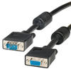 ROLINE SVGA-Kabel HD15 ST - BU mit Ferritkern Video-Kabel, HD D-Sub 15-polig...