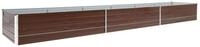 vidaXL Hochbeet, Garten-Hochbeet Verzinkter Stahl 480x80x45 cm Braun