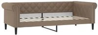 vidaXL Bett Tagesbett Cappuccino-Braun 90x200 cm Kunstleder