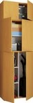 VCM Mehrzweckschrank Holz Besenschrank Staubsauger Putzschrank Lona A (1-St)