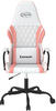 vidaXL Gaming-Stuhl mit Massagefunktion (345533-345544) weiß/rosa (345542)