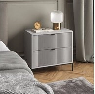 Vicco Nachtschrank Eliza, Grau, 66 x 60 cm (1-St)