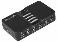 LogiLink USB Sound Box 7.1 8-Kanal USB-Soundkarte, Externer Soundprozessor,...