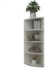 Coemo Standregal CORNER 120, Wei&szlig; 4 F&auml;cher Eckregal 40x40x120 cm Regal aus...