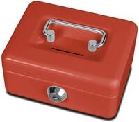 MAUL Geldkassette Geldkassette mit M&uuml;nzeinwurf 12,5x9,5x6,0 cm rot