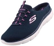 Skechers 149529-NVHP Clog Leichter Freizeitschuh mit offenem Fersenteil