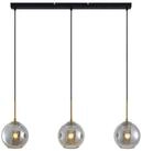 Lindby H&auml;ngeleuchte Hiwana, Glas Alu IP20, 3 x 60 W