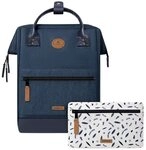 CABAIA Rucksack Melanged Backpack (Set, 3-tlg)