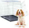 Relaxdays Hundekäfig zuhause & Auto HBT: 83 x 75 x 109 cm Faltbare Hundebox...