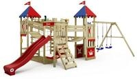 Wickey Spielturm Smart Queen &ndash; Abenteuer-Burg mit Rutsche, Spielhaus & Sandkasten,