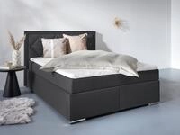 Home affaire Boxbett ALFIE, Polsterbett wahlweise mit Bettkasten, Samtvelours-Bezug