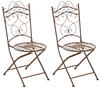 CLP 2er Set Stühle Indra antik braun