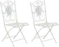 CLP Gartenstuhl Sibell (2er Set, 2 St), edle Verzierungen, Outdoor, Eisen