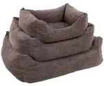 Flamingo Tierbett Hundebett Velluto rechteckig braun braun 80 cm x 100 cm