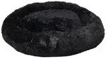 Flamingo Tierbett Hundebett Krems rund schwarz schwarz 90 cm x 90 cm