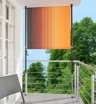Angerer Freizeitm&ouml;bel Klemm-Senkrechtmarkise Nr. 100 orange/braun, BxH:...