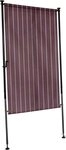 ANGERER Freizeitm&ouml;bel GmbH Seitenmarkise Balkonsichtschutz bordeaux/creme 120 cm