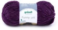 Gr&uuml;ndl Gr&uuml;ndl Wolle Funny uni 100 g aubergine H&auml;kelwolle