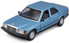 Bburago Sammlerauto Mercedes 190E 87, blau, Maßstab 1:24