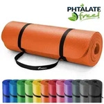 TRESKO Gymnastikmatte rutschfest mit Tragegurt Sportmatte gepolstert, Yogamatte