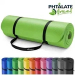 TRESKO Gymnastikmatte rutschfest mit Tragegurt Sportmatte gepolstert, Yogamatte