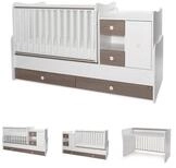 Lorelli Komplettbett Mini Max 3 in 1, 120 x 60 cm, Jugendbett 190 x 72 cm,