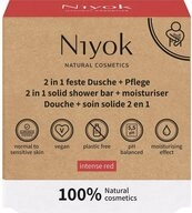 Niyok Feste Duschseife in feste Dusche Pflege Intense Red, 80 g