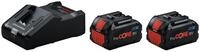 BOSCH Akku Starter-Set (18 V), 2 x ProCORE 18V 8 Ah + GAL 18V-160