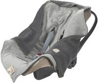Einschlagdecke Einschlagdecke f&uuml;r Babyschale, anthracite, L&Auml;SSIG, GOTS made...