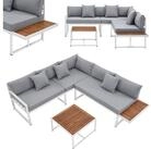 Juskys Gartenlounge-Set St. Tropez, (4-tlg), Gartenm&ouml;bel Lounge f&uuml;r 4...