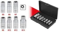 KS Tools Kassettenabzieher KS Tools Stehbolzen-Ausdreher-Satz, 7-teilig