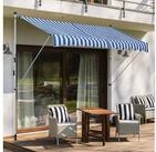 Outsunny Markise mit Handkurbel, H&ouml;henverstellbar, Sonnenschutz (Klemmmarkise,