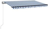 vidaXL Markise Markise Automatisch Einziehbar 400x350 cm Blau und Wei&szlig; (1-St)