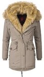 Navahoo Wintermantel Sweety Winterparka mit 2 Kunstpelz-Kapuzen