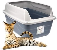 GarPet Katzentoilette Katzenklo XXL mit hohem Rand Katzenklo f&uuml;r gro&szlig;e Katzen...