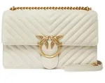 PINKO Umh&auml;ngetasche Classic DC Sheep Nappa Chevron, aus echtem Schafsleder...
