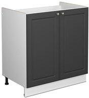 Vicco Unterschrank Fame-Line, Anthrazit-Gold/Wei&szlig;, 80 cm ohne Arbeitsplatte...