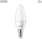 Philips LED-Leuchtmittel 40W Non-Dim, E14, 3 St., Warmwei&szlig;