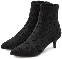 Ankleboots LASCANA "Sock Boot, High Heel Stiefelette, Stiefel", Damen, Gr. 36,