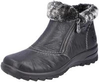 Winterboots RIEKER, Damen, Gr. 36, schwarz, Leder, Schuhe Winterboots, mit