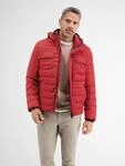 Winterjacke LERROS "Steppjacke mit abnehmbarer Kapuze", Herren, Gr. M, rot (ruby