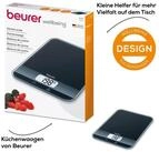 BEURER K&uuml;chenwaage KS 19 flaches Design mit 16 mm, leicht zu reinigende