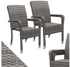 Juskys Gartenstuhl Yoro (4 St), stapelbar, modern, leicht und stabil