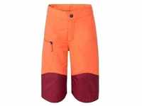 VAUDE Funktionshose Kids Caprea Antimos Shorts (1-tlg) Green Shape orange kurz -