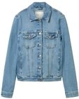 TOM TAILOR Denim Jeansjacke N blau,Casual,Baumwolle,Unifarben,Kent,Lang,Gerade