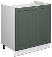 Vicco Unterschrank Fame-Line, Gr&uuml;n-Gold Landhaus/Wei&szlig;, 80 cm ohne...