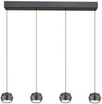 GLOBO LIGHTING LED Pendelleuchte MARTHY, LED fest integriert, Warmwei&szlig;,